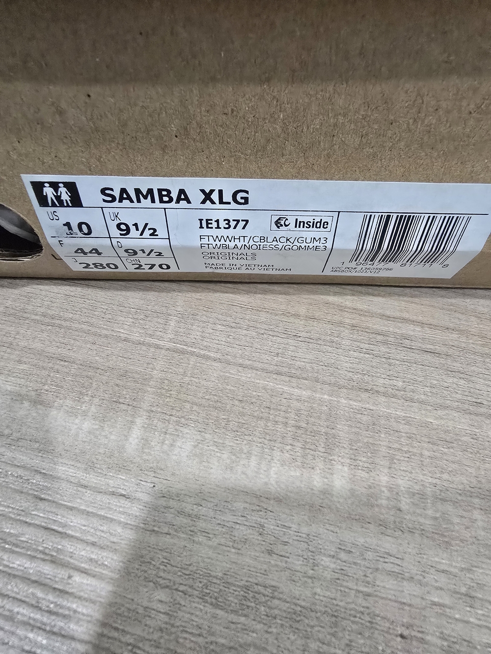 Adidas Samba Classic Leather Sneakers - White/Black/Gum - Picture 9 of 9